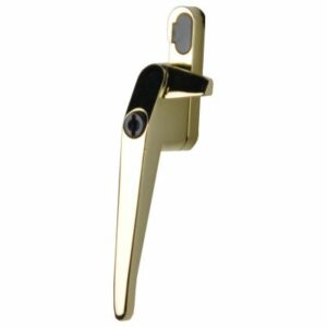 Winlock raamboom, afsluitbaar met sleutel, nokhoogte 21 mm, links, messing