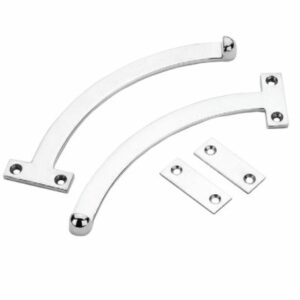 Frank Allart 0740 serie, raamvalijzer gebogen vast, 134 mm, nikkel glans