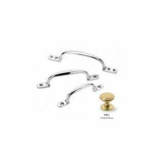 Frank Allart 1436 serie, schuifraamgreep, 152 mm, messing ongelakt