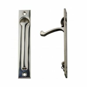 Frank Allart 4380 serie, schuifdeurtrekring, nikkel glans