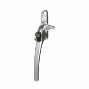 Charisma raamboom, afsluitbaar met sleutel, nokhoogte 12 mm, links, chroom mat