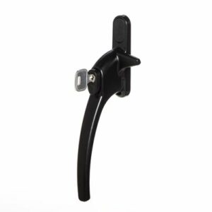 Charisma raamboom, afsluitbaar met sleutel, nokhoogte 12 mm, links, zwart