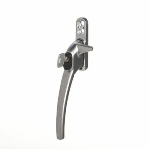 Charisma raamboom, afsluitbaar met sleutel, nokhoogte 21 mm, links, chroom mat