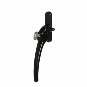 Charisma raamboom, afsluitbaar met sleutel, nokhoogte 21 mm, links zwart