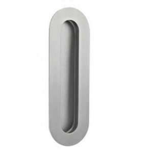 JNF schuifdeurkom, ovaal, 180 x 58 mm, RVS