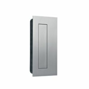 JNF schuifdeurkom, rechthoekig met veerklep, 135 x 70 mm, RVS