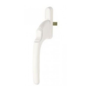 Winlock 0139 serie, recht, afsluitbaar met drukknop, wit
