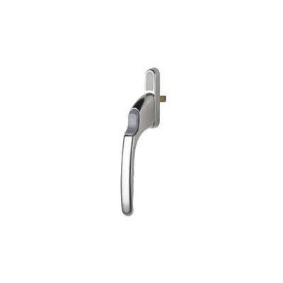 Winlock 0139 serie, recht, afsluitbaar met drukknop, chroom mat