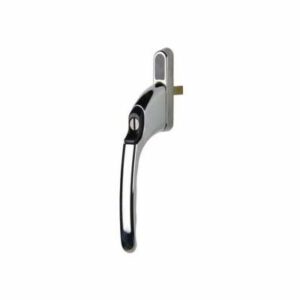 Winlock 0140 serie, recht, afsluitbaar met sleutel, SKG**, chroom glans